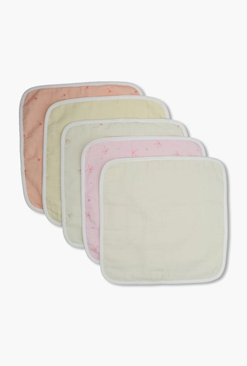 FS MINI KLUB Girls Printed Towels - Pack of 5