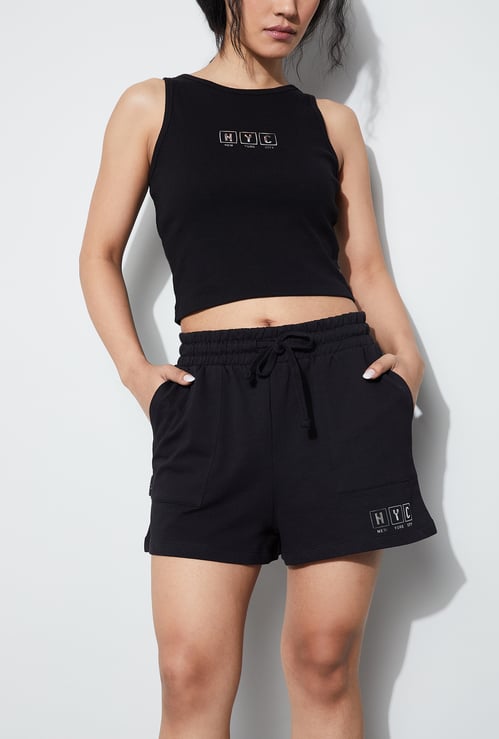 KAPPA Solid Drawstring Shorts