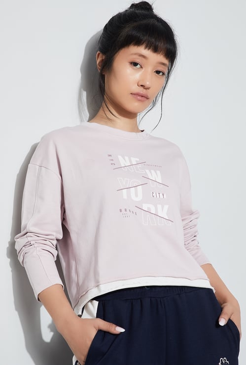 KAPPA Typographic Print Crop T-shirt