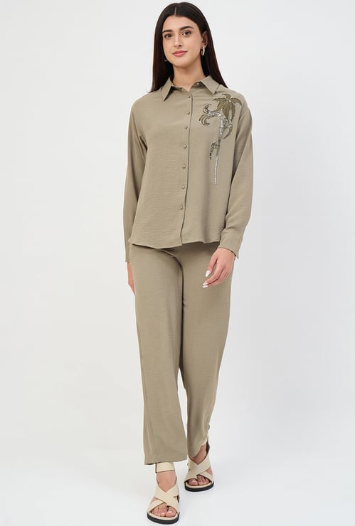 MADAME Embroidered Co-Ord Set