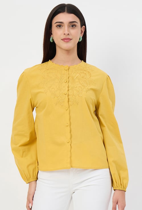MADAME Embroidered Buttoned Tunic