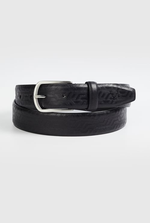 ALLEN SOLLY Embossed Leather Belt