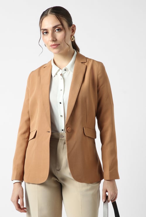 VAN HEUSEN Solid Tailored Blazer