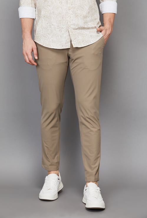 LP SPORT Solid Tapered Trousers