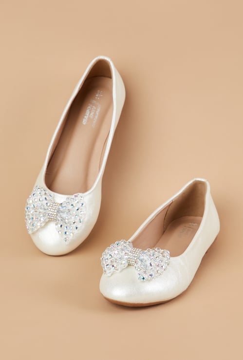 FAME FOREVER Girls Embellished Ballerinas