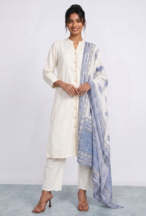 MELANGE Floral Print Dupatta