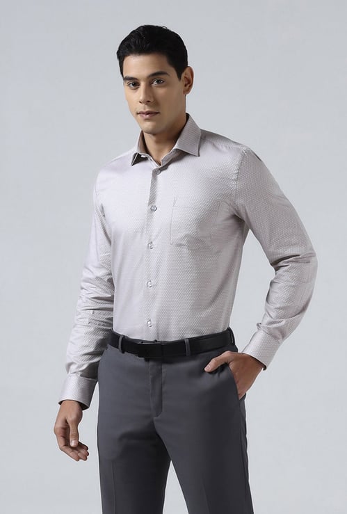 BLACKBERRYS Textured Slim Fit Formal Shirt