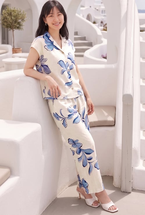CODE Printed Trousers