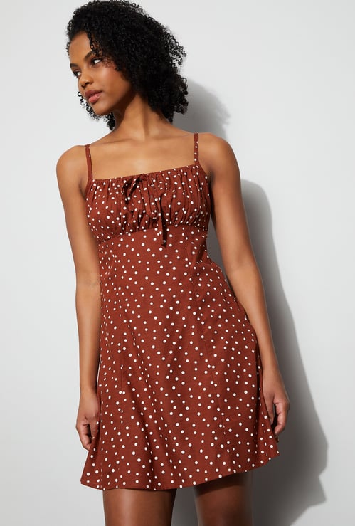 GINGER Printed Skater Dress