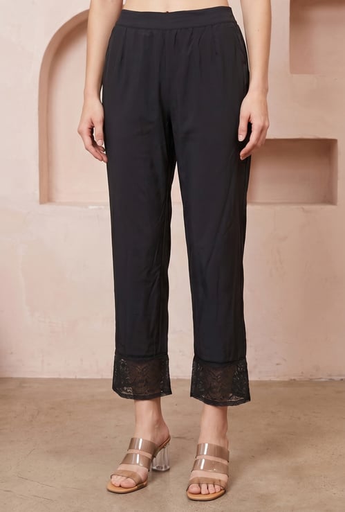 W Embellished Straight Pants