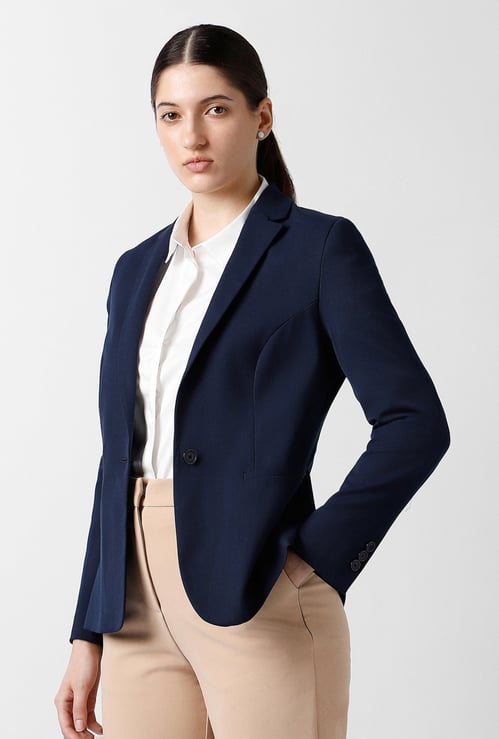 VAN HEUSEN Solid Tailored Blazer