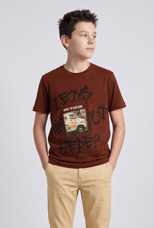 FAME FOREVER Boys Graphic Print T-shirt