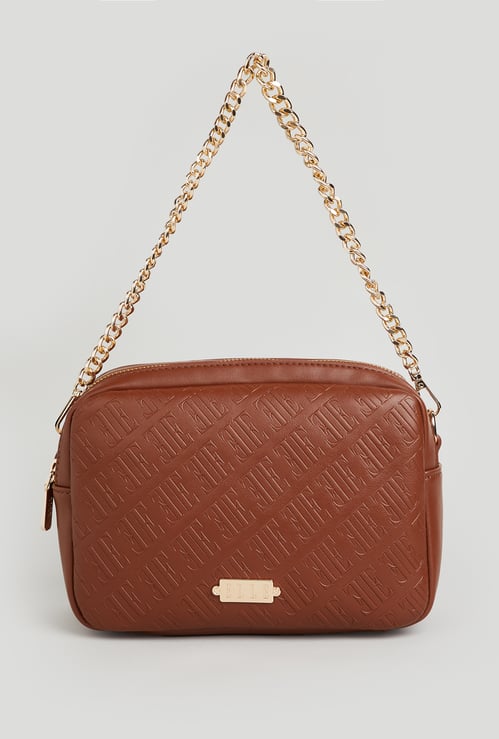 ELLE Embossed Sling Bag