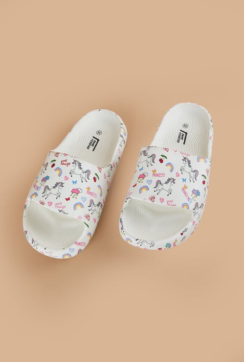 FAME FOREVER Girls Unicorn Sliders