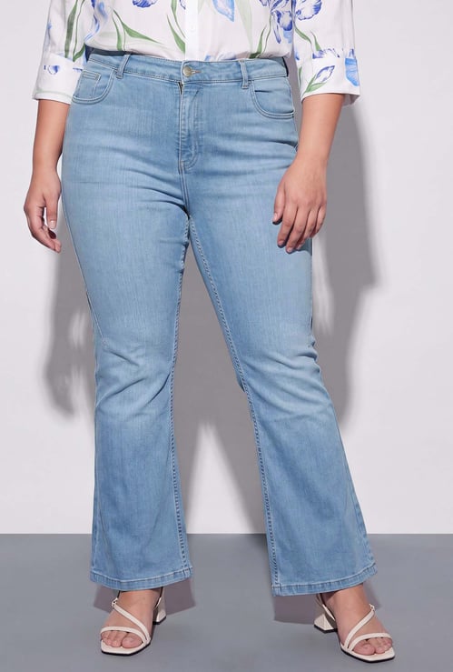 NEXUS High-Rise Flared Jeans