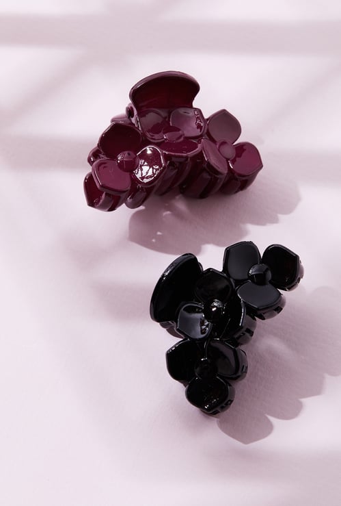 FAME FOREVER Floral Claw Clip - Pack of 2