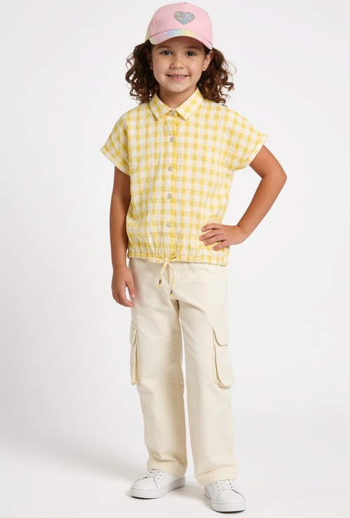 FAME FOREVER Girls Checked Top