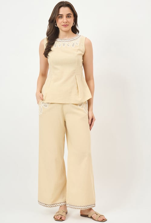 MADAME Embroidered Co-Ord Set