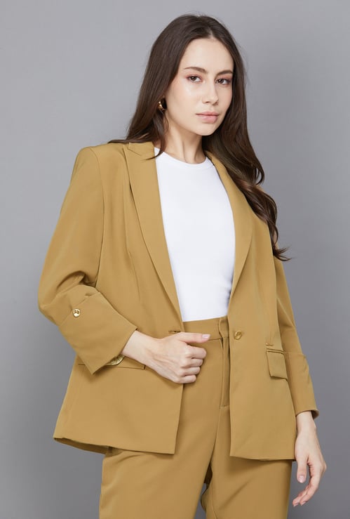 VAN HEUSEN Solid Blazer