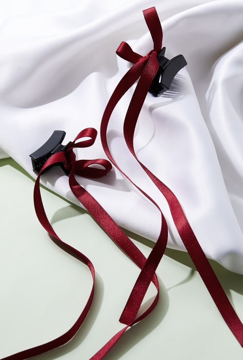 FAME FOREVER Ribbon Claw Clip - Pack of 2