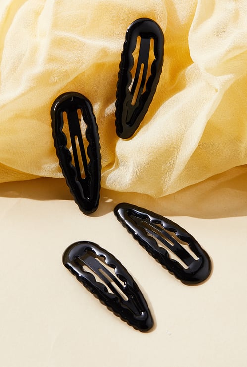 FAME FOREVER Scalloped Hair Clip - Pack of 4