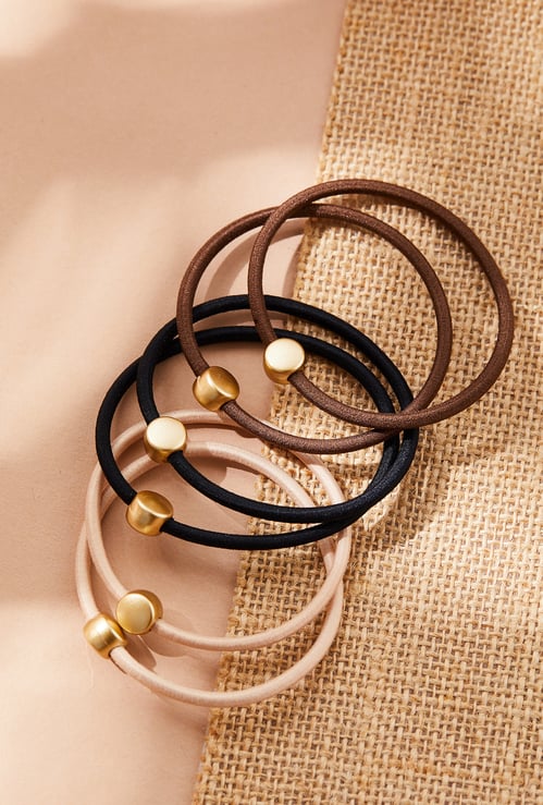 FAME FOREVER Assorted Hair Ties - Pack of 6