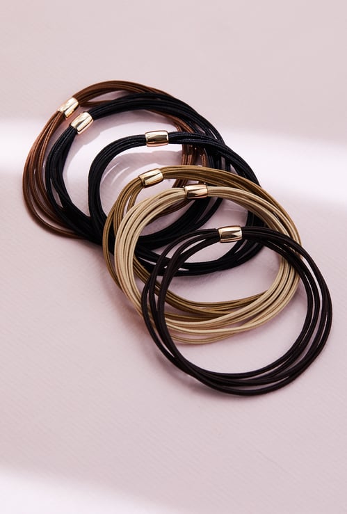 FAME FOREVER Elastic Hair Ties - Pack of 6