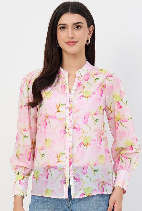 MADAME Floral Print Tunic with Inner