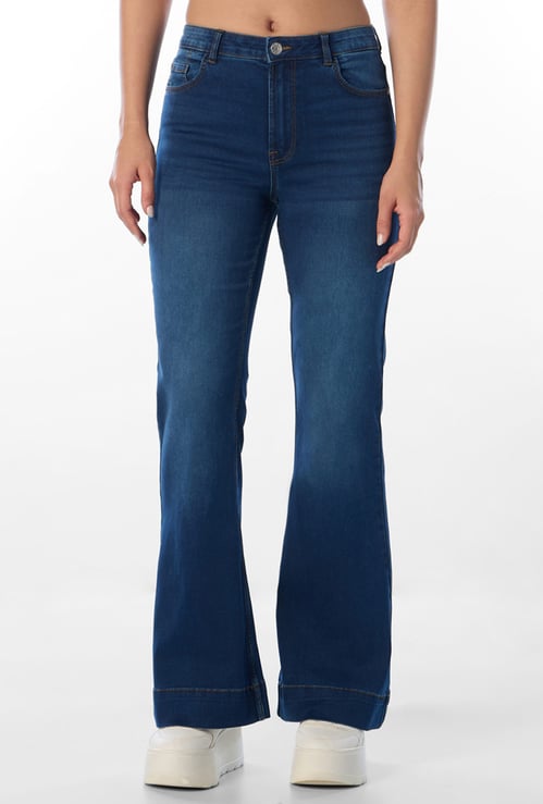 ONLY Washed Flared Jeans