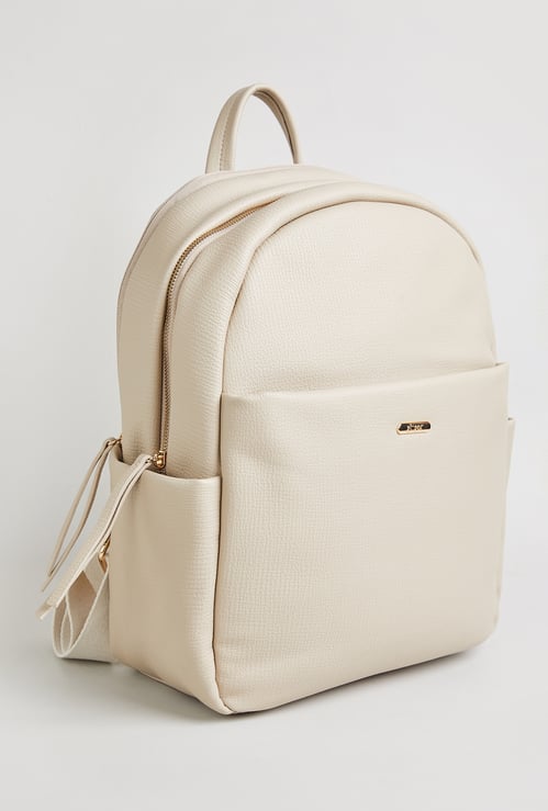 GINGER Zip Closure Laptop Backpack
