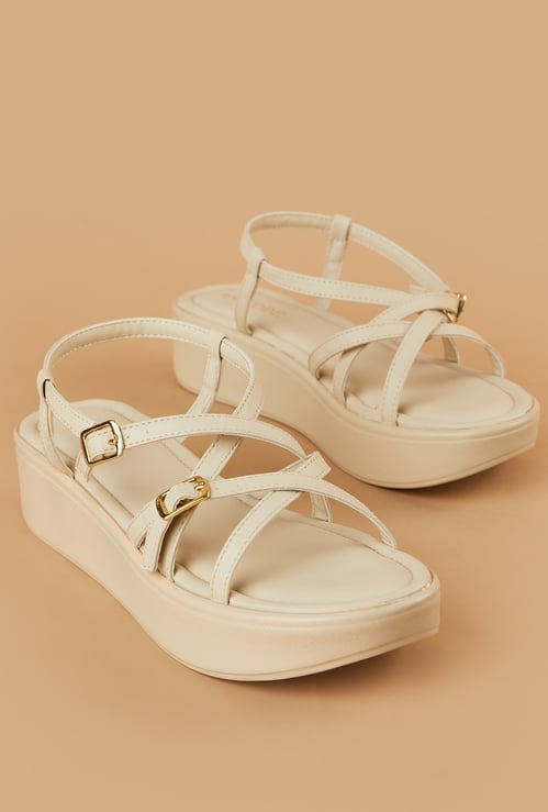 CODE Open-Toe Platform Heels