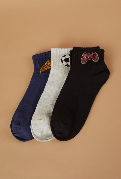 FAME FOREVER Knitted Length Socks - Pack of 3