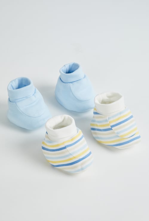 FAME FOREVER Boys Assorted Booties - Pack of 2