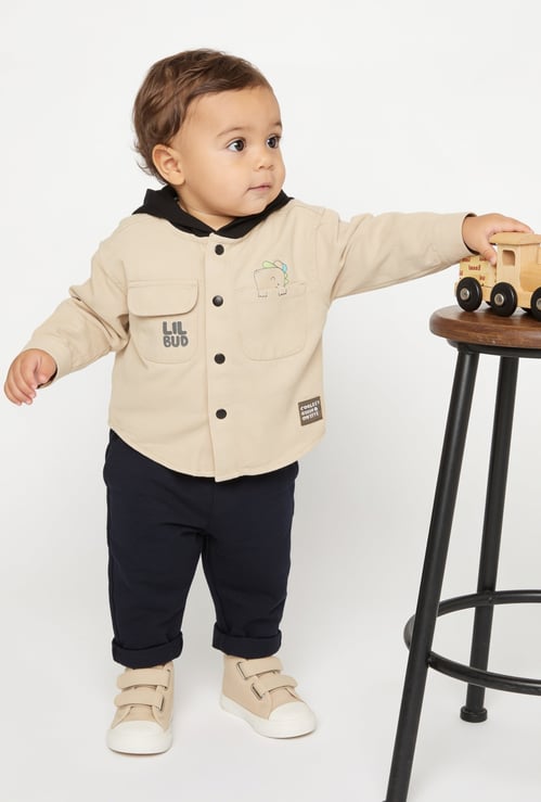 FAME FOREVER Boys Dinosaur Print Shirt