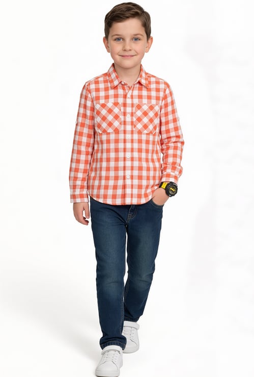 FAME FOREVER Boys Checked Shirt