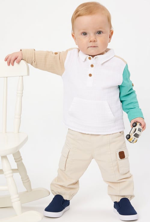 FAME FOREVER Boys Colourblocked Shirt