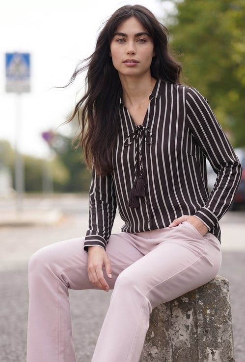 FAME FOREVER Striped Top