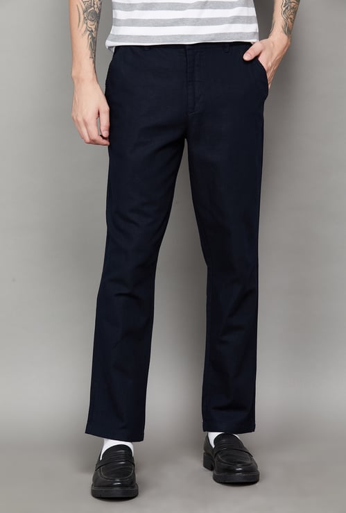 UNITED COLORS OF BENETTON Textured Trousers