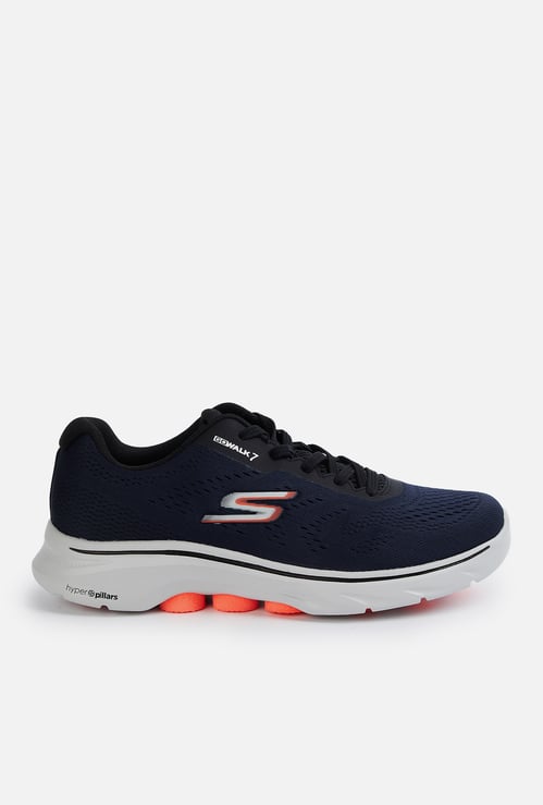 SKECHERS Go Walk 7 Solid Lace-Up Sports Shoes
