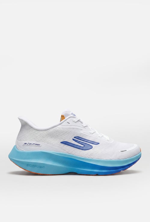 SKECHERS Solid Lace-Up Sports Shoes