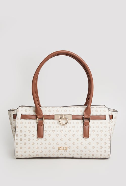 ELLE Printed Handheld Bag