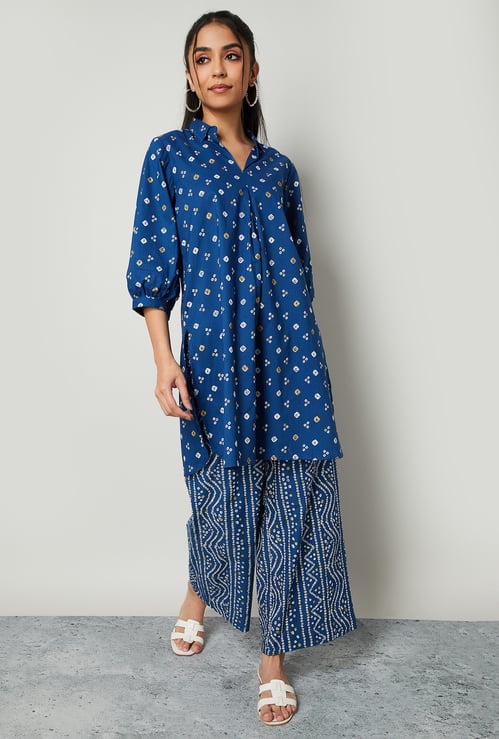 MELANGE Bandhani Straight Kurta Set