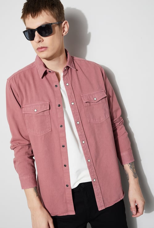FORCA Solid Smart Fit Shirt