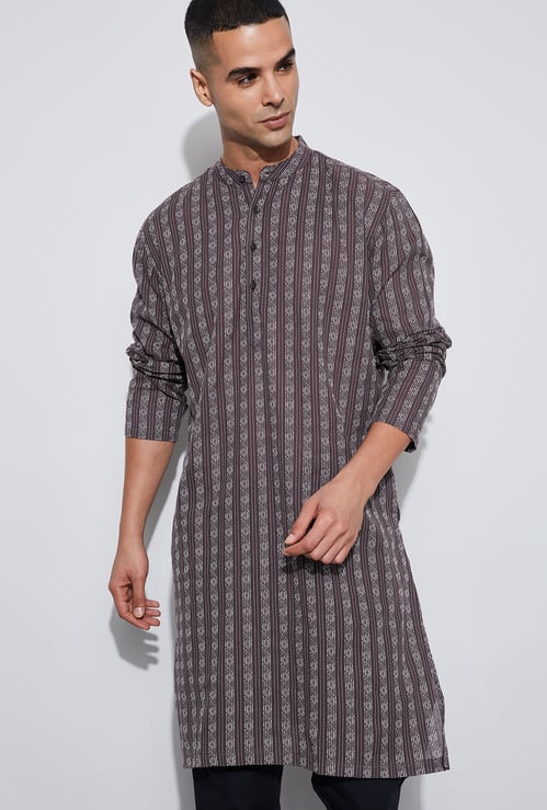 MELANGE Striped Straight Kurta