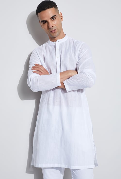 MELANGE Floral Design Straight Kurta