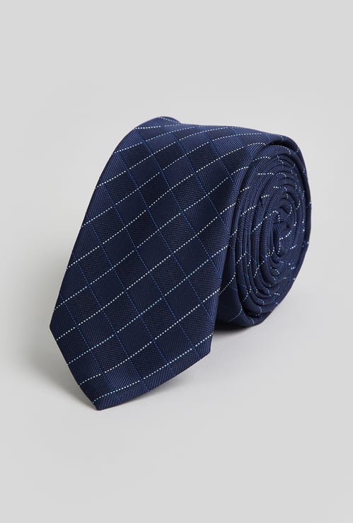 CODE Diamond Check Printed Tie