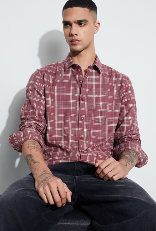 CODE Checked Slim Fit Shirt