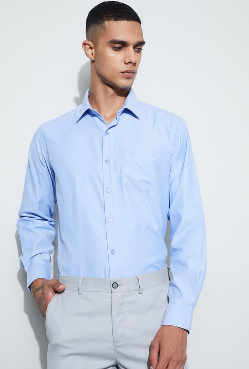 CODE Patterned Regular Fit Formal Shirt