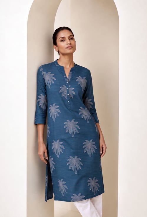 MELANGE Ethnic Motif Straight Kurta