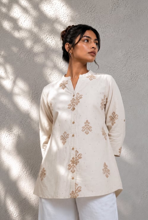 MELANGE Ethnic Motif Straight Kurti